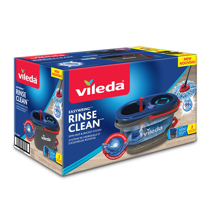 EasyWring™ RinseClean™ Spin Canada Vileda | Bucket Mop System 